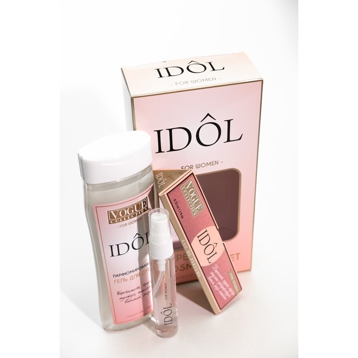 Подарочный набор косметики женский IDOL pour femme, гель для душа 250 мл, парфюмерная вода 30 мл Подарочный набор косметики женский IDOL pour femme, гель для душа 250 мл, парфюмерная вода 30 мл
