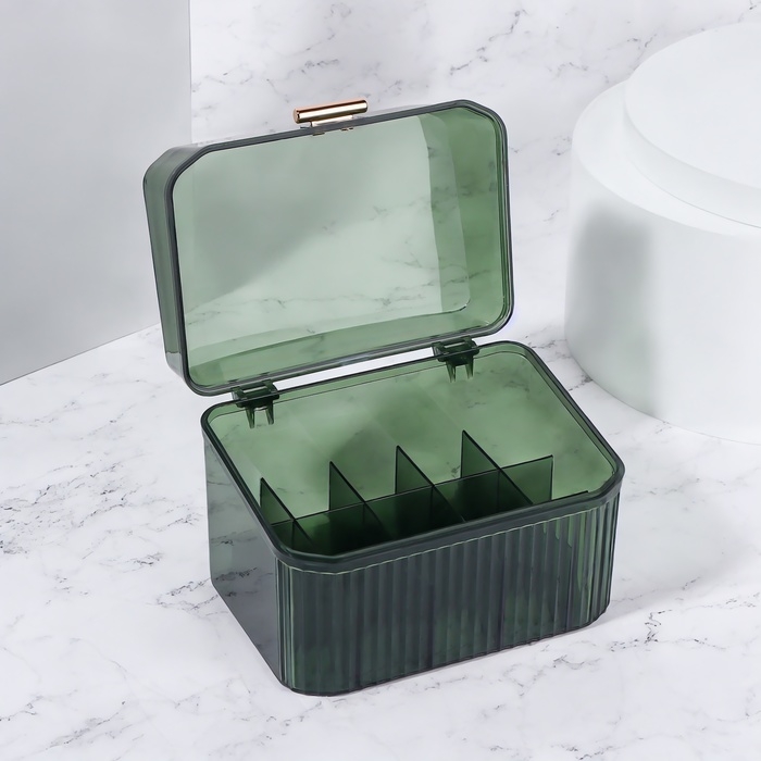 Органайзер для хранения &laquo;GREEN&raquo;, 15 секций, 14 &times; 10,5 см, цвет зелёный