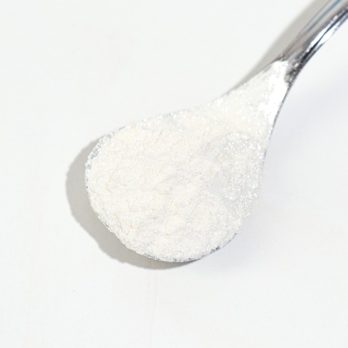 Глиттер кандурин пищевой КондиМир "Серебро", 30 фракция 30-100 &micro;m, 5 г