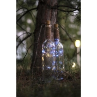 Гирлянда «Нить» 2 м роса с пробкой, IP20, серебристая нить, 20 LED, батарейки LR44х3 (в комплекте), свечение белое Гирлянда «Нить» 2 м роса с пробкой, IP20, серебристая нить, 20 LED, батарейки LR44х3 (в комплекте), свечение белое