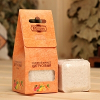 Соляной брикет куб "Цитрусовый" 200 г "Добропаровъ" апельсин, лимон, мандарин Соляной брикет куб "Цитрусовый" 200 г "Добропаровъ" апельсин, лимон, мандарин
