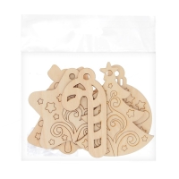 Набор для творчества «Роспись по дереву» 5 шт., с ленточкой Набор для творчества «Роспись по дереву» 5 шт., с ленточкой