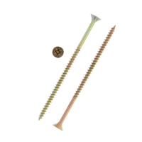 Саморезы универсальные ТУНДРА krep 5.0x100 мм, желтый цинк, 100 шт. Саморезы универсальные ТУНДРА krep 5.0x100 мм, желтый цинк, 100 шт.