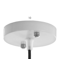 Светильник BayerLux "Маура" Е27 40Вт бело-черный 40х40х32-132см Светильник BayerLux "Маура" Е27 40Вт бело-черный 40х40х32-132см