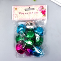 Набор декора для творчества металл "Колокольчики большие" d=3 см набор 10 шт Набор декора для творчества металл "Колокольчики большие" d=3 см набор 10 шт