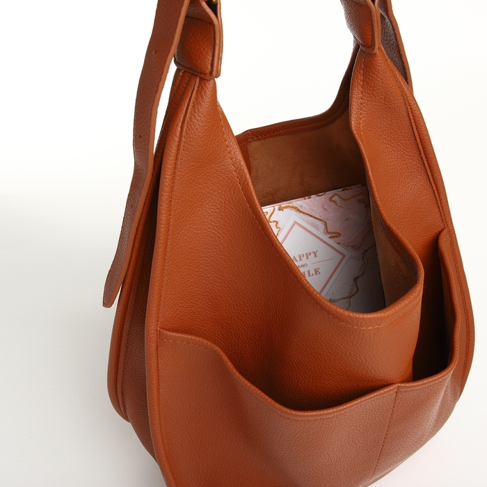 Сумка женская на магните TEXTURA, средний размер, цвет коричневый Сумка женская на магните TEXTURA, средний размер, цвет коричневый