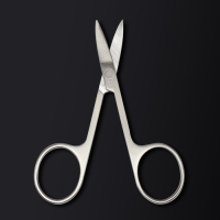 Ножницы маникюрные &laquo;Premium&raquo;, загнутые, узкие, 9 см, на блистере, цвет серебристый