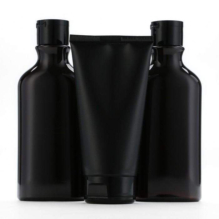 Подарочный набор косметики BLACK ONYX, гель для душа 290 мл, шампунь для волос 290 мл, гель для бритья 110 мл, HARD LINE