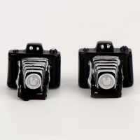 Миниатюра кукольная &laquo;Фотоаппарат профессиональный&raquo;, набор 2 шт., размер 1 шт. &mdash; 2 &times; 2 &times; 1,5 см