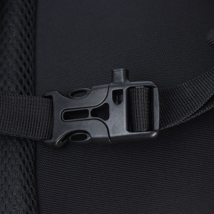 Рюкзак молодёжный 40 х 29 х 20 см, Grizzly, эргономичная спинка, отделение для ноутбука, чёрный