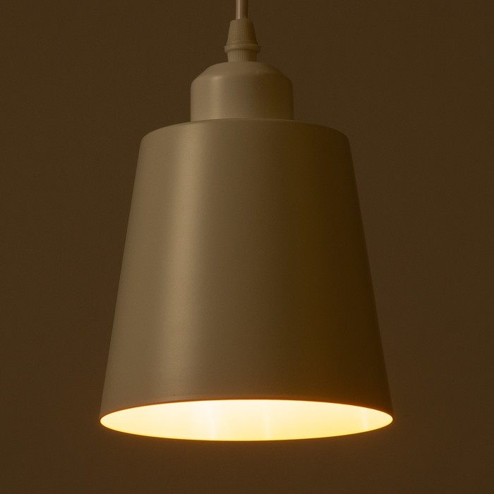 Светильник BayerLux Подвес Светильник BayerLux Подвес "Цилиндр" 1x40Вт E27 белый 13х13х16-96 см