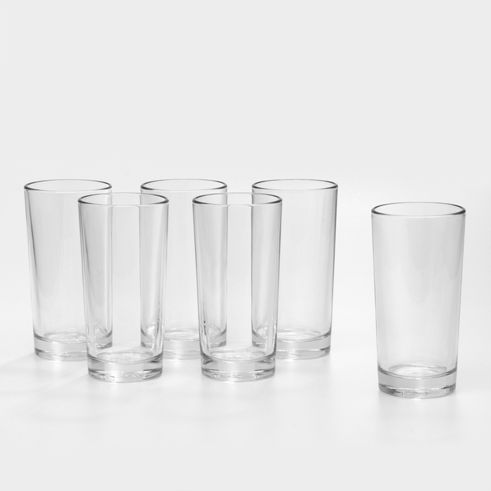 Набор стаканов &laquo;Гладкие&raquo;, 290 мл, 6 шт