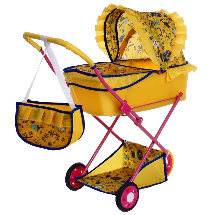 Коляска кукольная № 10, цвета МИКС