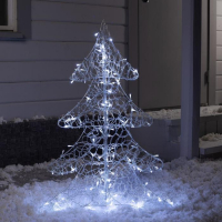 Светодиодная фигура «Ёлка» 65 × 90 × 35 см, металл, 31 В, свечение белое Светодиодная фигура «Ёлка» 65 × 90 × 35 см, металл, 31 В, свечение белое