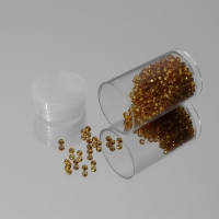 Набор баночек для хранения мелочей, d = 2,1 &times; 3,6 см, 10 шт, в контейнере, 11,5 &times; 9 &times; 2,7 см