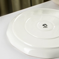 Тарелка фарфоровая обеденная Доляна &laquo;Млечный путь&raquo;, d=25 см, цвет серый