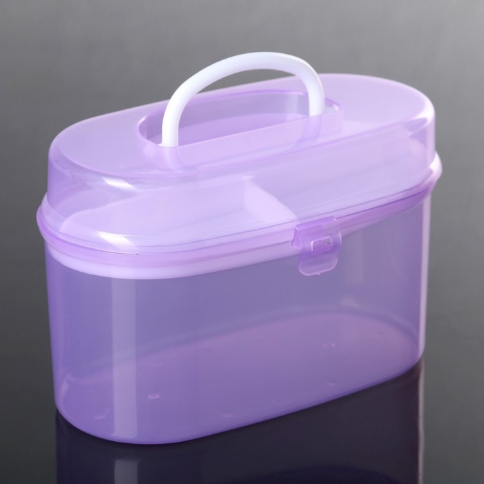 Органайзер для хранения со вставкой, 15&times;7,5&times;10 см, цвет МИКС