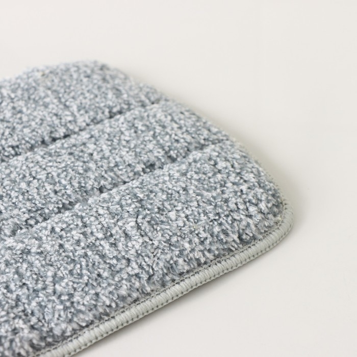 Насадка для швабры Raccoon, с вырезом, микрофибра, прямоугольная, 30&times;14,5 см, цвет серый