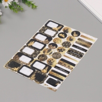 Наклейки на подарки "Чёрное золото" 21х29,7 см Наклейки на подарки "Чёрное золото" 21х29,7 см