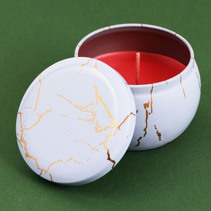 Новогодняя ароматическая свеча в банке &laquo;Новый год: Shine bright&raquo;, аромат бабл гам, 6 х 6 х 4 см.