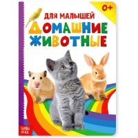 Книжка картонная «Домашние животные» 10 стр., МИКС Книжка картонная «Домашние животные» 10 стр., МИКС