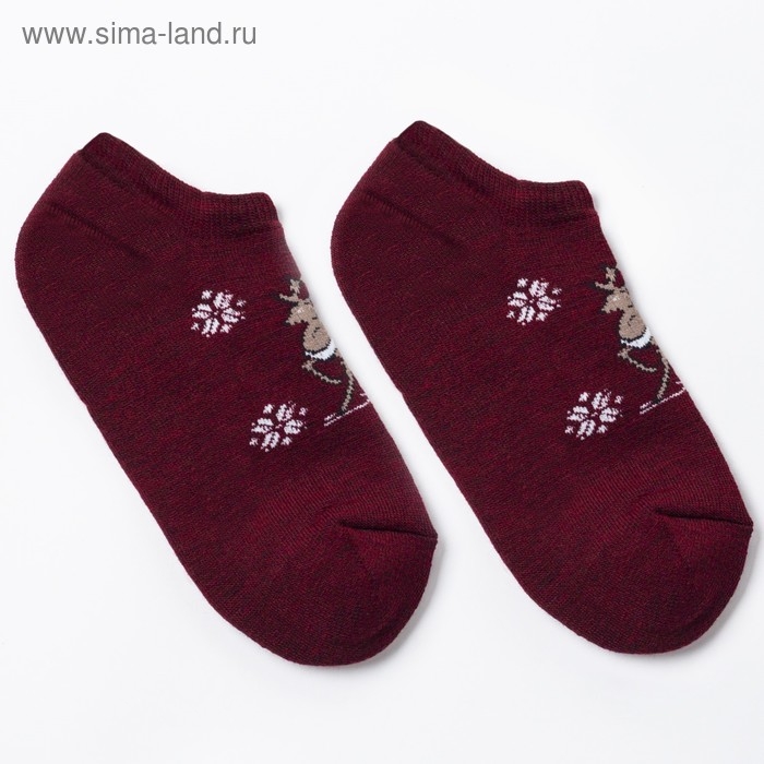 Новый год. Носки женские тёплые GRAND LINE, размер 23 Новый год. Носки женские тёплые GRAND LINE, размер 23