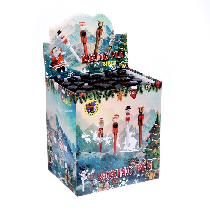 Прикол ручка &laquo;Снеговик&raquo;, световая