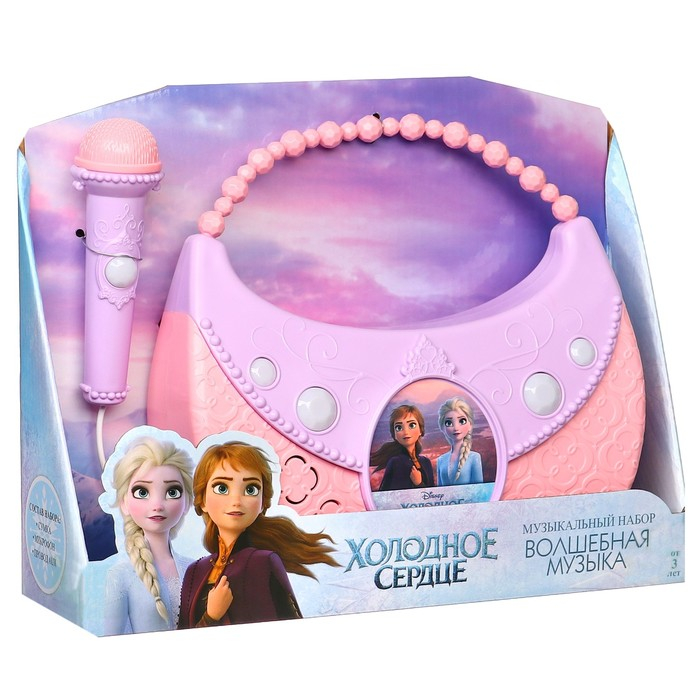 Музыкальный микрофон-сумочка &laquo;Холодное cердце&raquo;, звук, свет МИКС