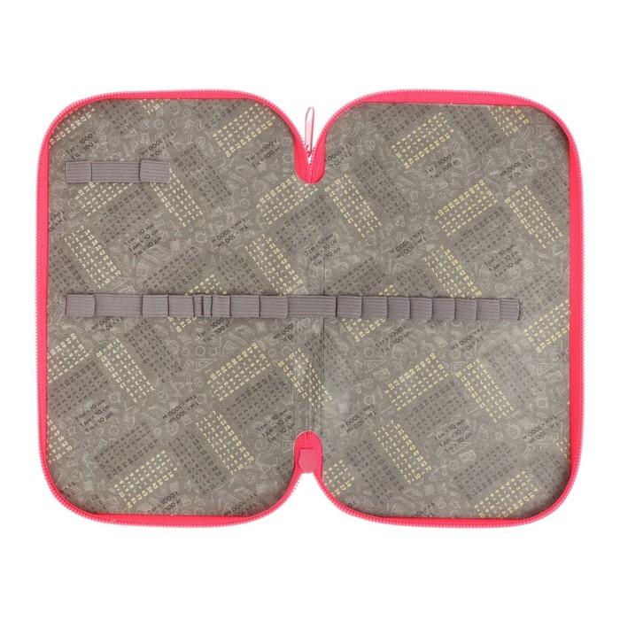 Пенал 2 секции, 125 х 205 х 40 мм, 81П26/2 Calligrata "Бабочки" (объемный 3D-рисунок с эффектом металлика)