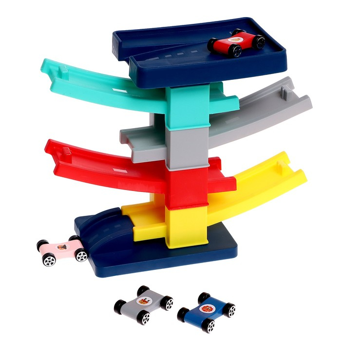 Автотрек &laquo;Гонки по склону&raquo;, с 4 машинками