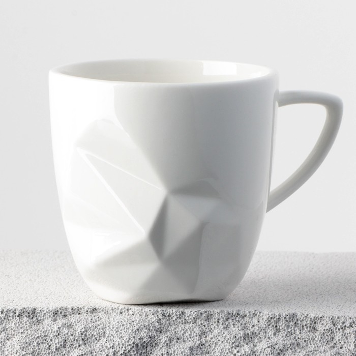 Кружка керамическая «Айсберг», белая 350 мл, цвет белый Кружка керамическая «Айсберг», белая 350 мл, цвет белый