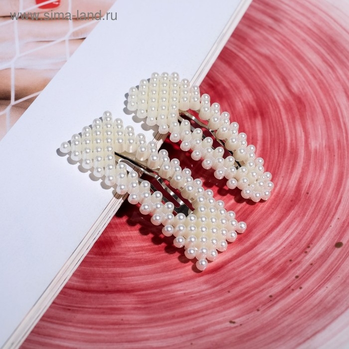 Заколки для волос &laquo;Море и счастья&raquo;, 2 шт 7 х 2,5 см