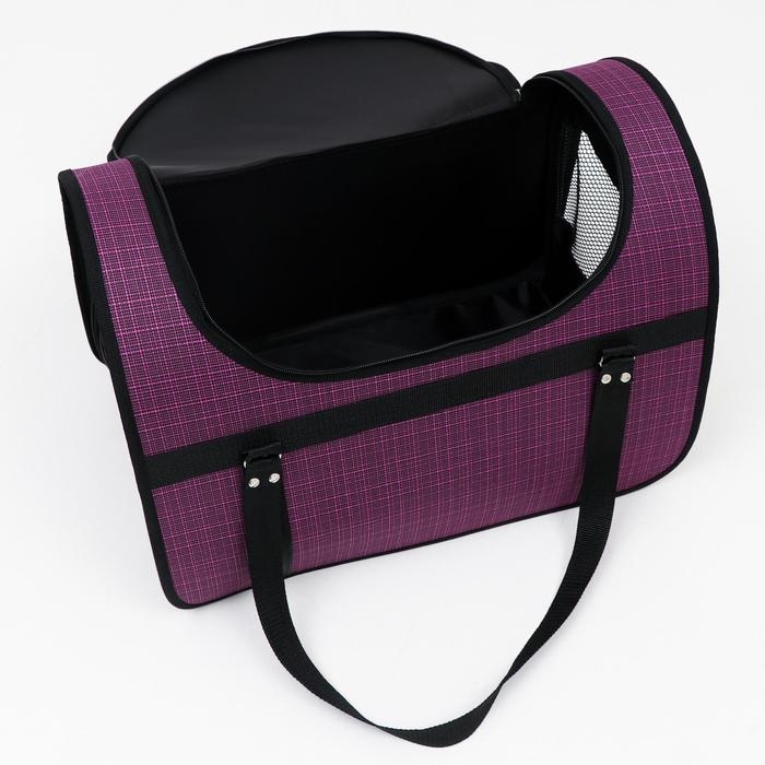 Сумка - переноска для животных, с люком, 49 х 30 х 35 см, микс цветов