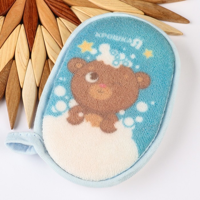 Мочалка детская махровая &laquo;Мишка&raquo;