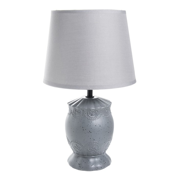 Настольная лампа Настольная лампа "Аурика" Е14 40Вт серый 20х20х31см RISALUX