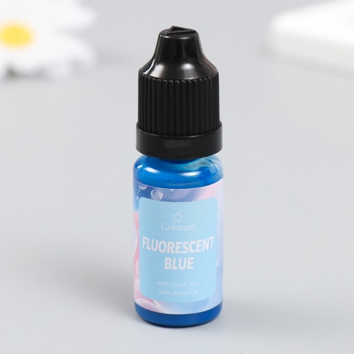 Краска (пигмент) для воска Краска (пигмент) для воска "Флуоресцентный синий" 10 мл