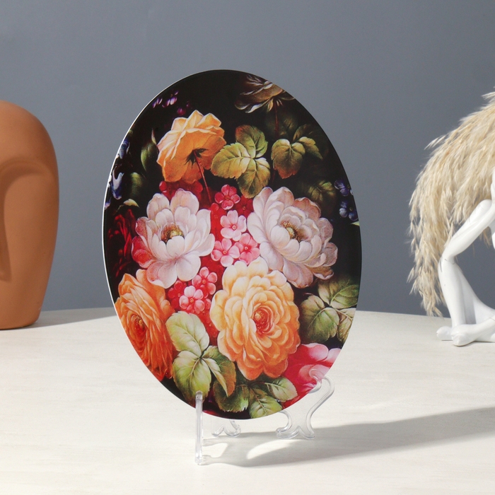 Тарелка декоративная &laquo;Жостово&raquo;, вид 2, D = 20 см