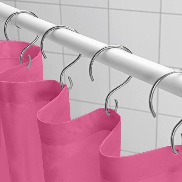 Крючок для штор, 25 &times; 39 мм, 10 шт, цвет серебряный