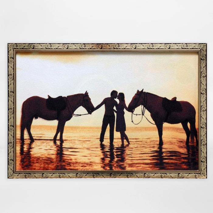 Гобеленовая картина Гобеленовая картина "Прогулка на закате" 44*64 см