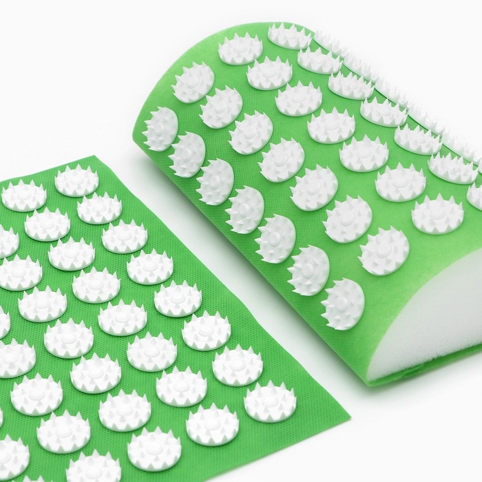 Аппликатор Кузнецова комплект, 144 колючки, спантекс, зелёный, 260 х 560 мм + валик  140*230 1085028