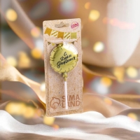 Свеча в торт "Воздушный шарик", 5,5 см, золотая Свеча в торт "Воздушный шарик", 5,5 см, золотая