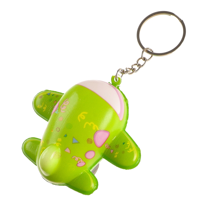 Мялка-сквиш &laquo;Самолетик&raquo;, на брелоке, цвета МИКС