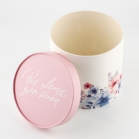 Набор шляпных коробок 4 в 1 &laquo;Акварельные цветы&raquo;, 12 х 12 - 20 х 20 см