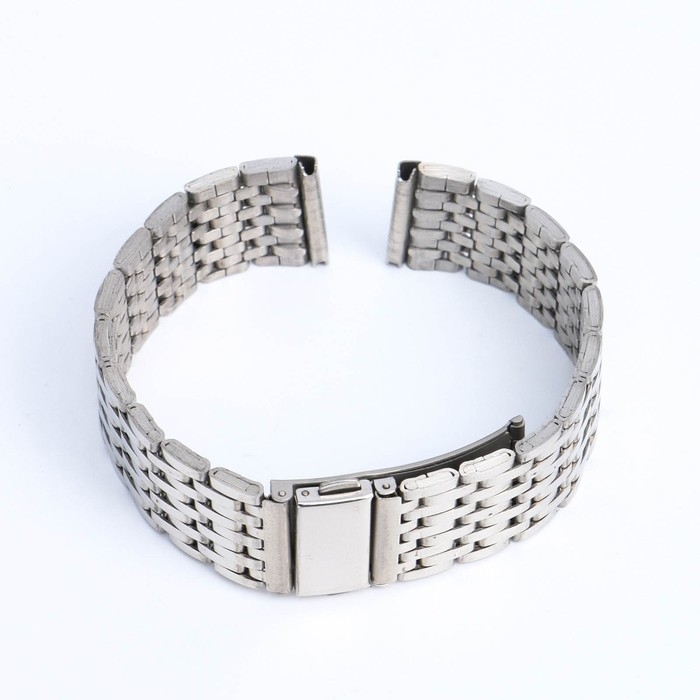 Ремешок для часов 20 мм, металл, серебристый Ремешок для часов 20 мм, металл, серебристый