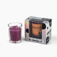 Свеча с приколом в стакане &laquo;Свеча пофигизма&raquo;, аромат лаванды