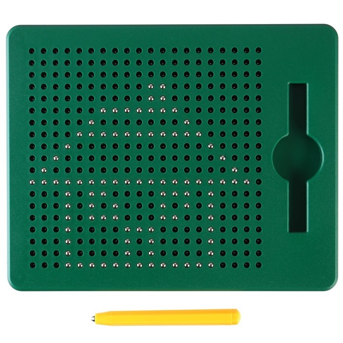 Планшет обучающий &laquo;Магнитное рисование: Ми-ми-мишки&raquo;, 380 отверстий, цвет зелёный