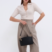 Сумка женская кросс-боди на молнии, цвет чёрный Сумка женская кросс-боди на молнии, цвет чёрный