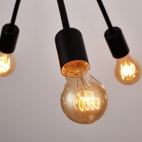 Люстра "Узел" E27 5х40Вт черный 54х54х40 см Люстра "Узел" E27 5х40Вт черный 54х54х40 см