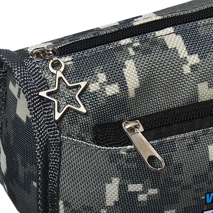 Пенал мягкий 2 отделения, 80 х 210 х 65 мм, объёмный, Calligrata "Миллитари", зелёный