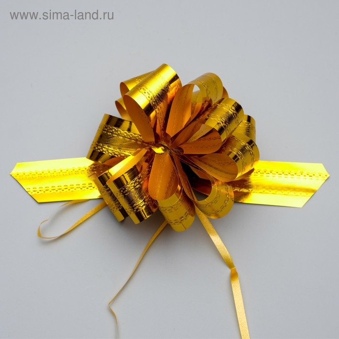 Бант-шар No3,2 полоса, золото